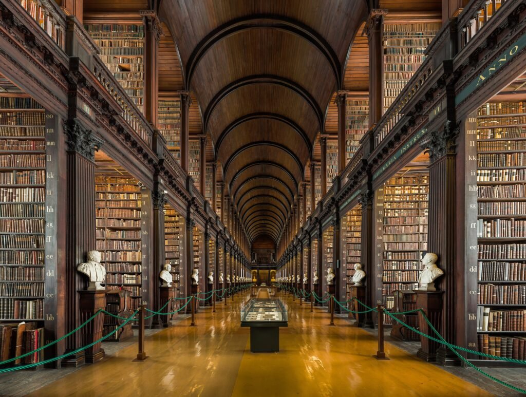 Long Room Interior, Trinity College Dublin, Ireland