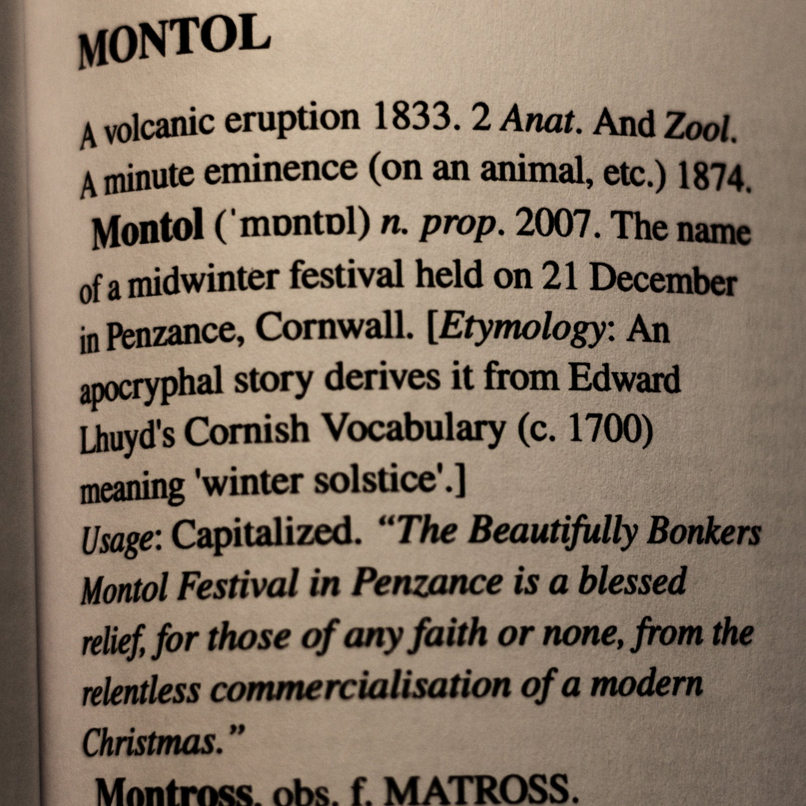 How Did Montol Get Its Name?